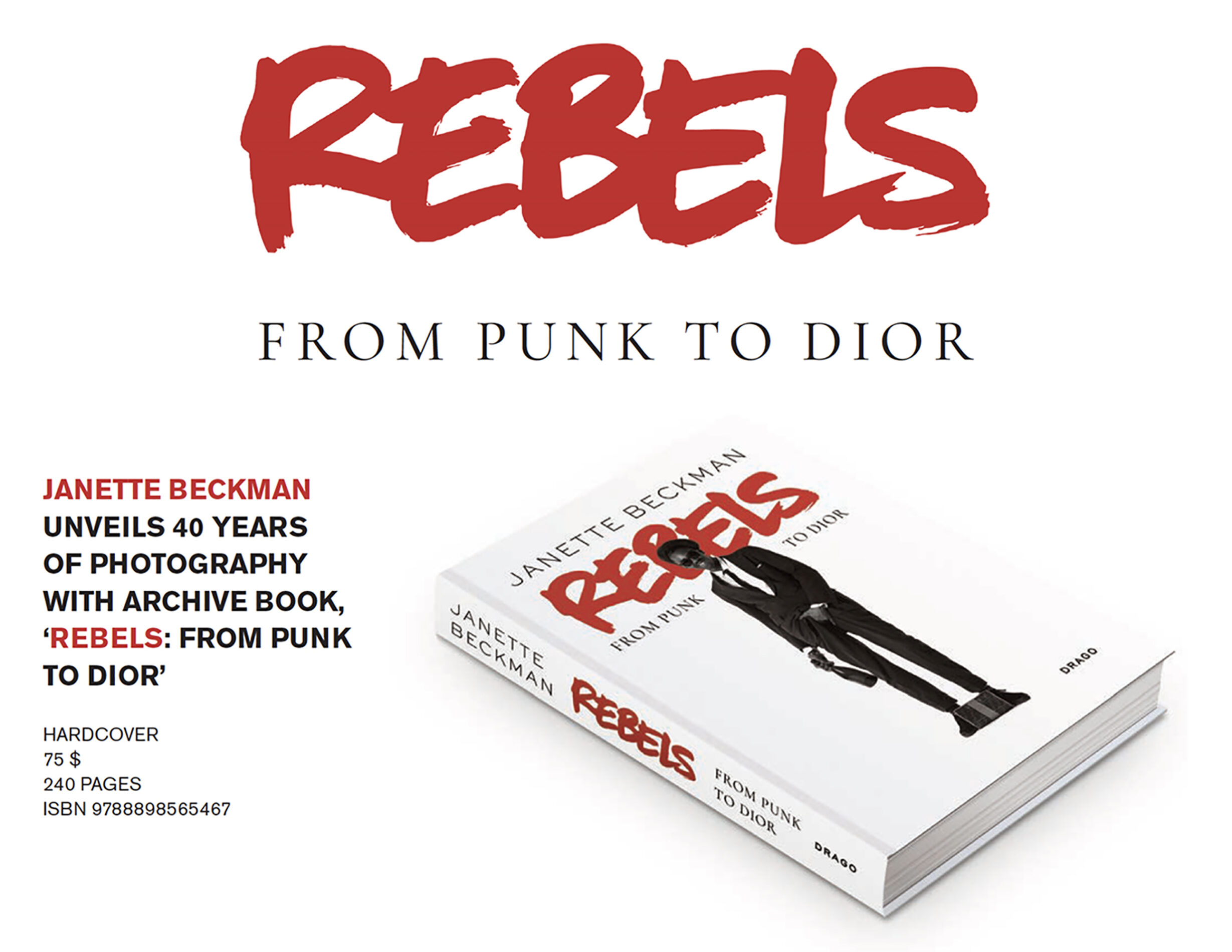'Rebels From Punk To Dior' book launch at Fotografiska NY